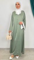 Carica l'immagine nel visualizzatore della galleria, Abito stile jallaba verde acqua