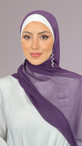 Carica l'immagine nel visualizzatore della galleria, Chiffon crepe Hijab - Amethyst Bloom