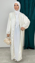 Carica l'immagine nel visualizzatore della galleria, Abaya Velvet Bianco - Hijab Paradise
