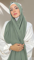Carica l'immagine nel visualizzatore della galleria, Hijab PREMIUM CHIFFON Verde veneziane - Hijab Paradise