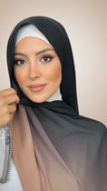 Carica l'immagine nel visualizzatore della galleria, Ombre Flow Hijab BlacktoNude