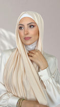 Carica l'immagine nel visualizzatore della galleria, Jersey Hijab - Beige dorato