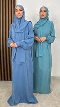 Carica l'immagine nel visualizzatore della galleria, Abaya Ensemble maniche Frisé