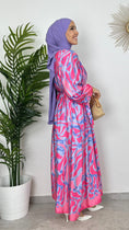 Carica l'immagine nel visualizzatore della galleria, Abito summer - cintura in vita- fantasia - vestito modest - maniche larghe - hijab - hijab paradise