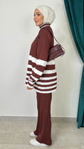 Carica l'immagine nel visualizzatore della galleria, Comfort Line Set – Completo Maglia a Righe Orizzontali