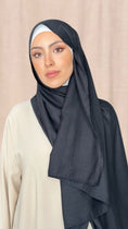Bild in Galerie-Betrachter laden, Hijab Cotone e Lino nero