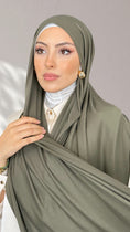 Carica l'immagine nel visualizzatore della galleria, Jersey Hijab - Verde Militare
