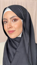 Bild in Galerie-Betrachter laden, Hijab Cotone e Lino nero