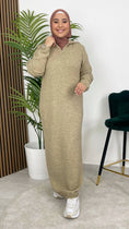 Carica l'immagine nel visualizzatore della galleria, Pullover Lungo Olivastro