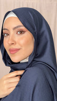 Cargar la imagen en la vista de la galería, Hijab Cotone e Lino blu notte