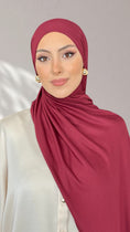 Carica l'immagine nel visualizzatore della galleria, Jersey Hijab - Borgognona Sublime