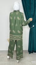 Carica l'immagine nel visualizzatore della galleria, Majestic Border Set Verde Militare - Hijab Paradise