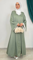Carica l'immagine nel visualizzatore della galleria, Abito stile jallaba verde acqua