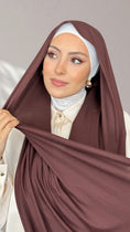 Carica l'immagine nel visualizzatore della galleria, Jersey Hijab - Chocolat