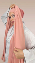 Carica l'immagine nel visualizzatore della galleria, HIJAB PRONTO DA METTERE CRINCKLE CREPE