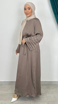 Carica l'immagine nel visualizzatore della galleria, Abaya Satistripes maniche pieghettate