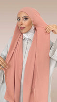 Carica l'immagine nel visualizzatore della galleria, HIJAB PRONTO DA METTERE CRINCKLE CREPE