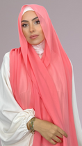 Cargar la imagen en la vista de la galería, Hijab Chiffon Crepe Light pink