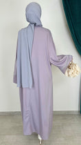 Carica l'immagine nel visualizzatore della galleria, Abito Qaftan ricami argento lilla