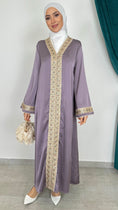 Carica l'immagine nel visualizzatore della galleria, Abito Qaftan arabeggiante malva