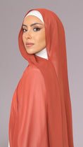 Carica l'immagine nel visualizzatore della galleria, Hijab Chiffon Terracotta