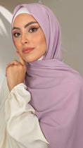 Carica l'immagine nel visualizzatore della galleria, Hijab PREMIUM CHIFFON Violetto Pastello