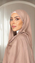 Carica l'immagine nel visualizzatore della galleria, Modal Hijab rosa antico