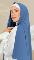 Carica l'immagine nel visualizzatore della galleria, Hijab PREMIUM CHIFFON Navy Blu