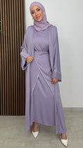Carica l'immagine nel visualizzatore della galleria, Abaya incrociata due pezzi