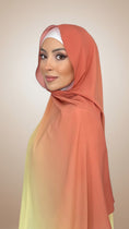 Carica l'immagine nel visualizzatore della galleria, Ombre Flow Hijab Sunset Coral