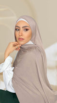 Carica l'immagine nel visualizzatore della galleria, Premium jersey - hijab - foulard- zif- copricapo- hijab paradise- leggero- estivo- 4 stagioni- morbido- non trasparente- elastico