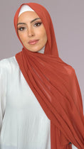 Carica l'immagine nel visualizzatore della galleria, Hijab Chiffon Terracotta