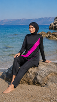 Carica l'immagine nel visualizzatore della galleria, Burkini Lina - Fucsia