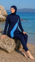 Carica l'immagine nel visualizzatore della galleria, Burkini Lina - Azzurro