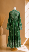 Carica l'immagine nel visualizzatore della galleria, Abito Royal Paisley Verde Siepe