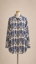 Carica l'immagine nel visualizzatore della galleria, Camicia Virelle Blu Royal