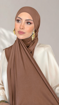 Carica l'immagine nel visualizzatore della galleria, Jersey Hijab - Rocher Chocolate - Hijab Paradise