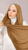 Bild in Galerie-Betrachter laden, Jersey Hijab - Caramel - Hijab Paradise