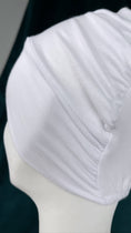 Carica l'immagine nel visualizzatore della galleria, Cuffia incrociata chiusa viscosa, Hijab Paradise, bianca