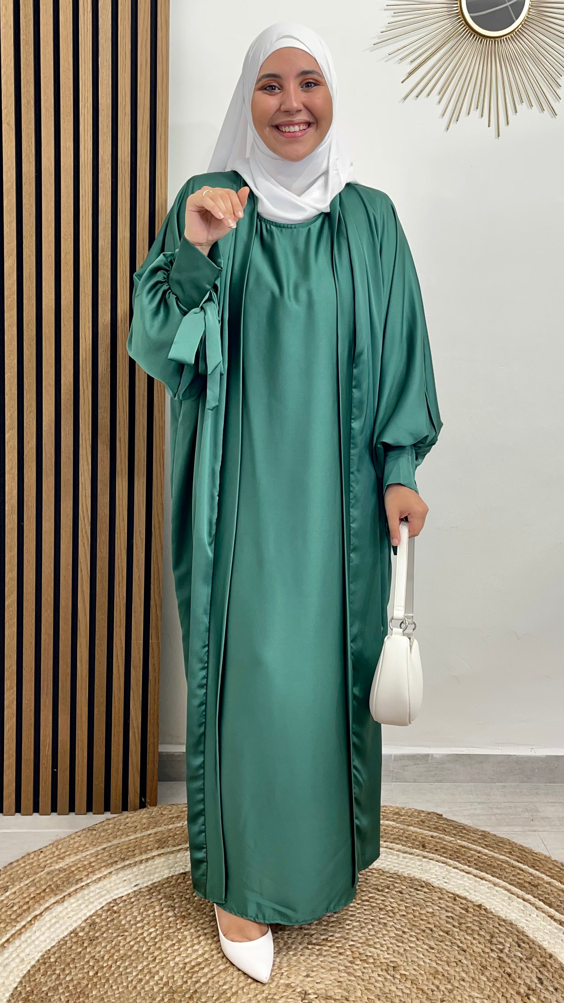 Kimono hot sale style abaya