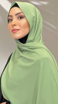 Bild in Galerie-Betrachter laden, Hijab PREMIUM CHIFFON Verde Trifoglio - Hijab Paradise