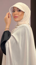 Load image into Gallery viewer, Hijab, chador, velo, turbante, foulard, copricapo, musulmano, islamico, sciarpa, casquette Hijab, , cappello, visiera, velo con visiera, hijab per ripararsi dal sole, chiffon crepe