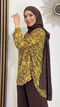 Carica l'immagine nel visualizzatore della galleria, Tunica zebrata, Hijab Paradise, lato retro piu lungo
