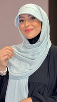Load image into Gallery viewer, Hijab, chador, velo, turbante, foulard, copricapo, musulmano, islamico, sciarpa, casquette Hijab, , cappello, visiera, velo con visiera, hijab per ripararsi dal sole, chiffon crepe
