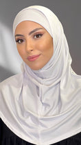 Carica l'immagine nel visualizzatore della galleria, Hijab, chador, velo, turbante, foulard, copricapo, musulmano, islamico, sciarpa, Hijab pronto con cuffia a tubo