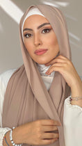 Carica l'immagine nel visualizzatore della galleria, Hijab PREMIUM CHIFFON Beige Scuro - Hijab Paradise