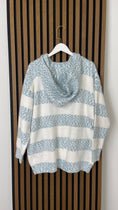Cargar la imagen en la vista de la galería, Cardigan “Soft Stripes Hoodie”
