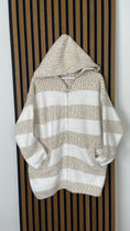 Cargar la imagen en la vista de la galería, Cardigan “Soft Stripes Hoodie”
