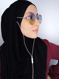 Carica l'immagine nel visualizzatore della galleria, Velo speciale per cuffie o occhiali nero - Hijab Paradise Hijab, chador, velo, turbante, foulard, copricapo, musulmano, islamico, sciarpa, 
