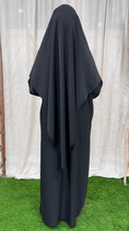 Carica l'immagine nel visualizzatore della galleria, Jilbab, khimar, abaya, sorriso, modest, abito da preghiera, islamico, nero. Hijab Paradise
